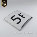 Office Door Plate Aluminum Curved Plate Profiles Sign